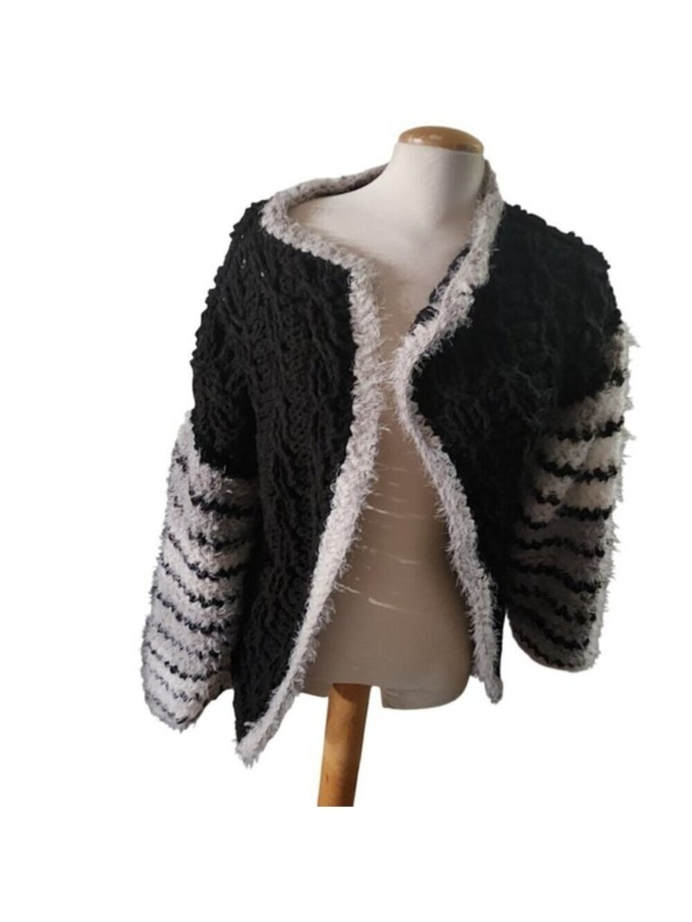 Handmade Maximalist Forest Creature Dark‎ Academia Crochet Cardi whimsigoth